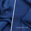 Tessuti in chiffon di poliestere tinto in pile blu navy